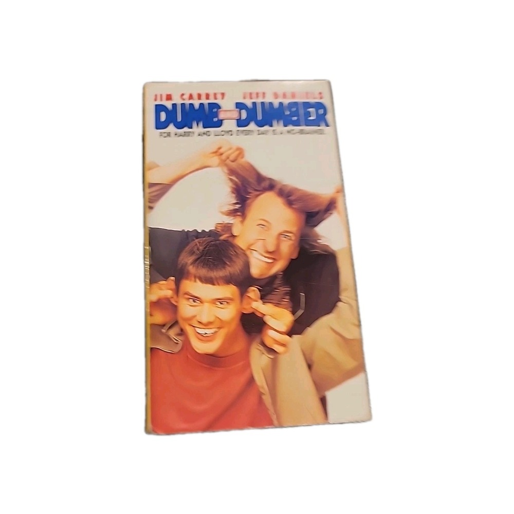 Dumb‎ and Dumber VHS Tape Jim Carrey Jeff Daniels Comedy Movie
